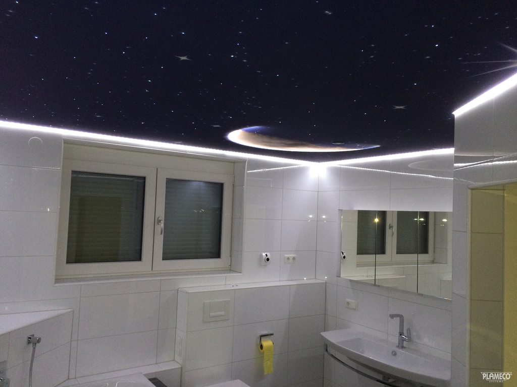 Plameco Spanndecken Badezimmerdecke Renovieren Feuchtigkeitsbestandig